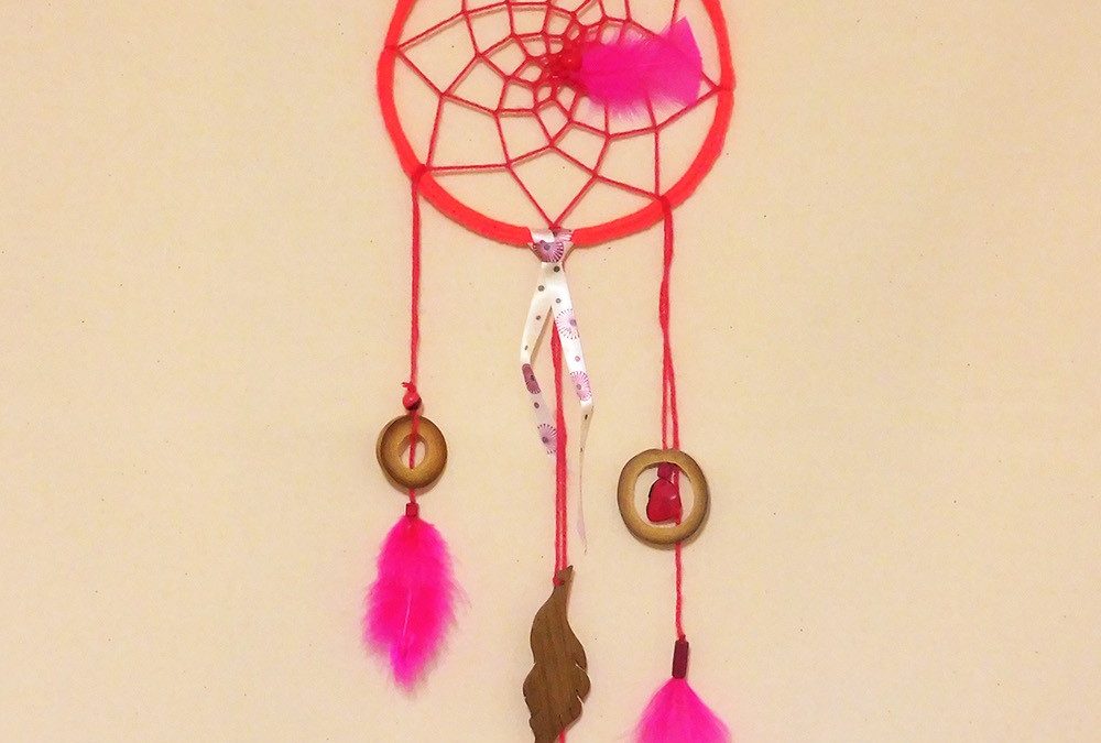 Attrape-rêves rose