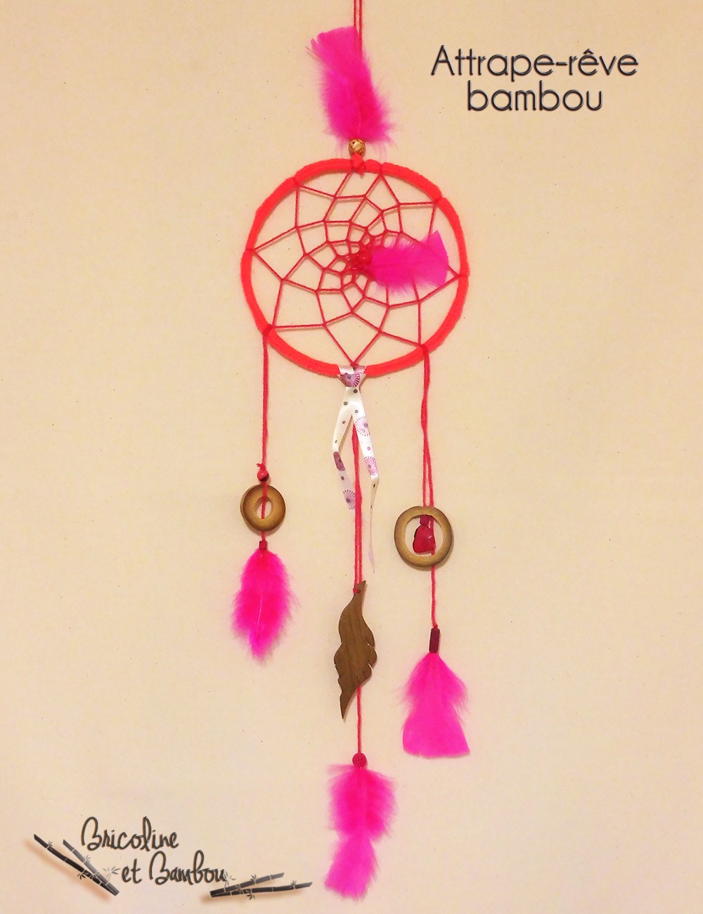 Attrape-rêves rose Attrape-rêves rose