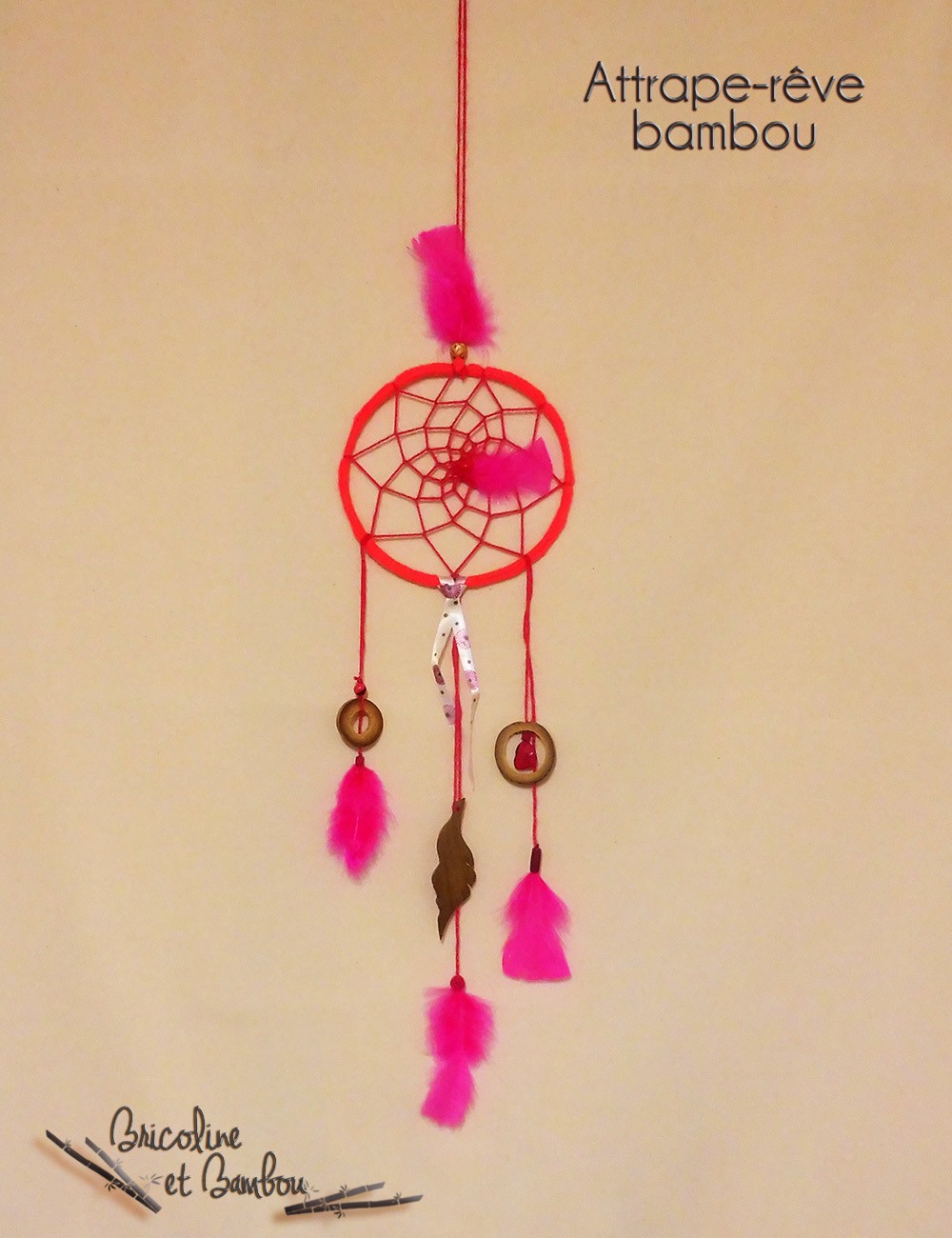 Attrape-rêves rose Attrape-rêves rose