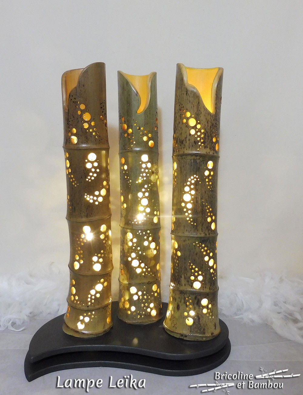Lampe Bambou Leïka