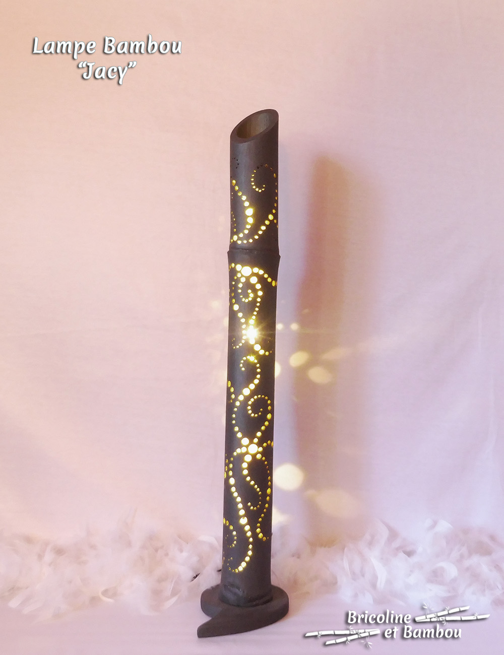 Lampe Jacy 4 Lampe Bambou "Jacy"