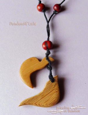 Bijoux en bambou : Pendentif Lulu 3
