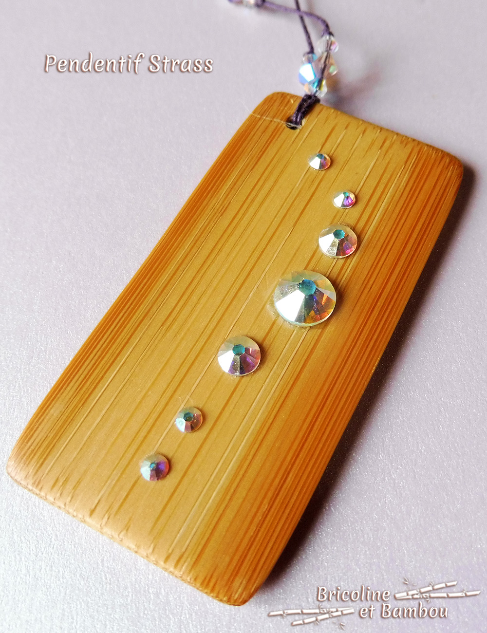 Pendentif Strass 3 Pendentif Strass