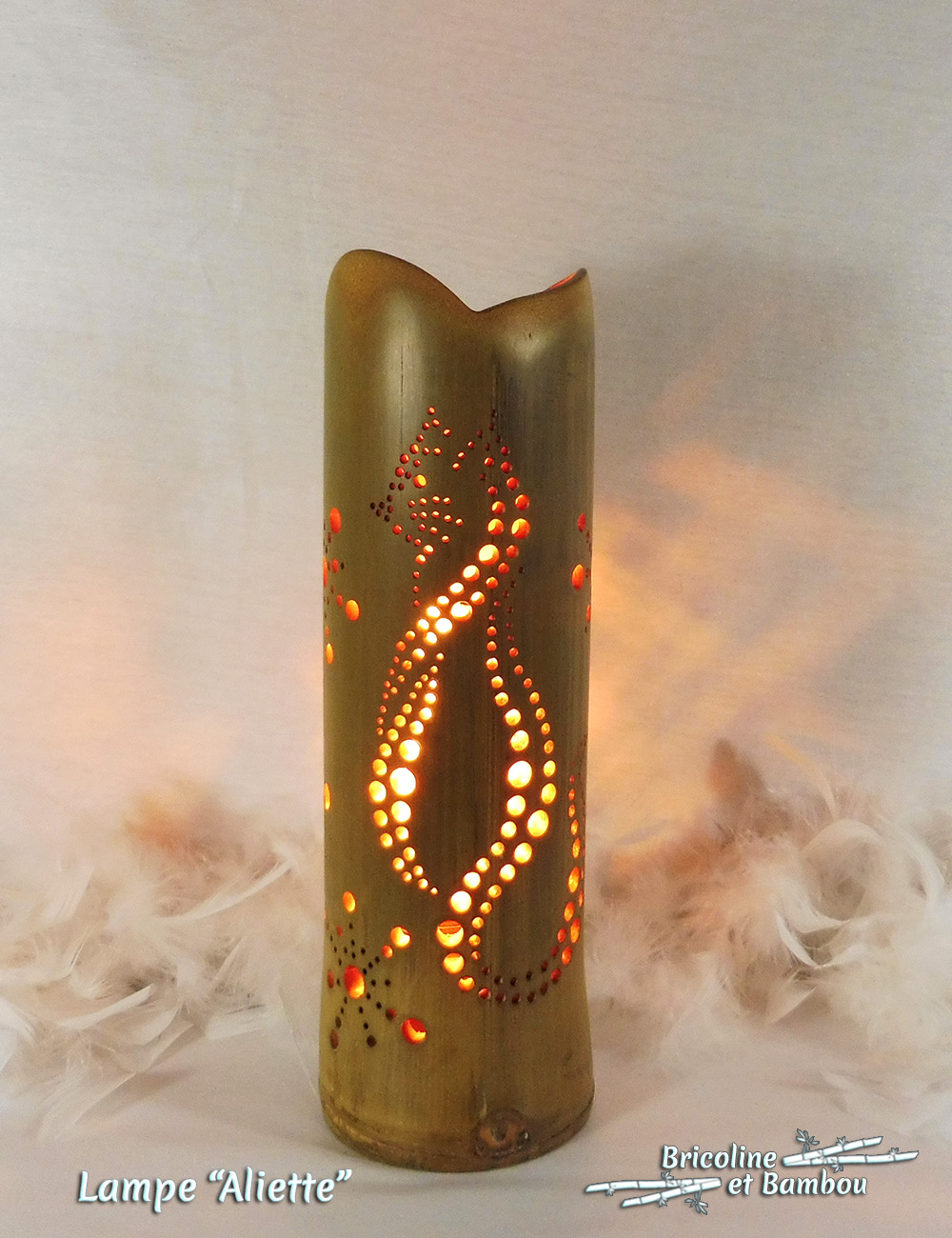 Lampe bambou Aliette