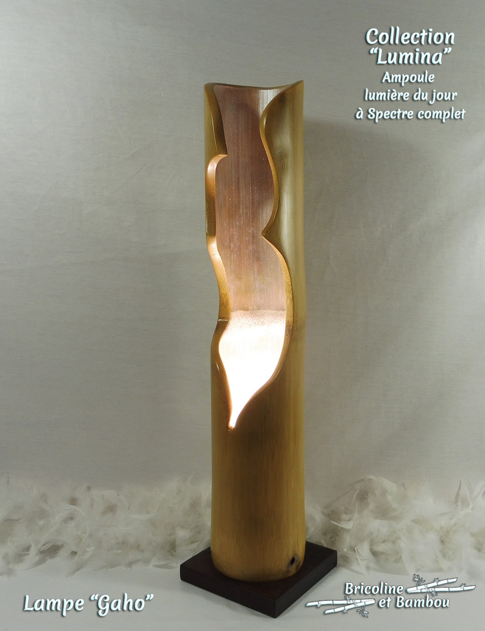 Lampe Gaho 13 Lampe Bambou Alphée