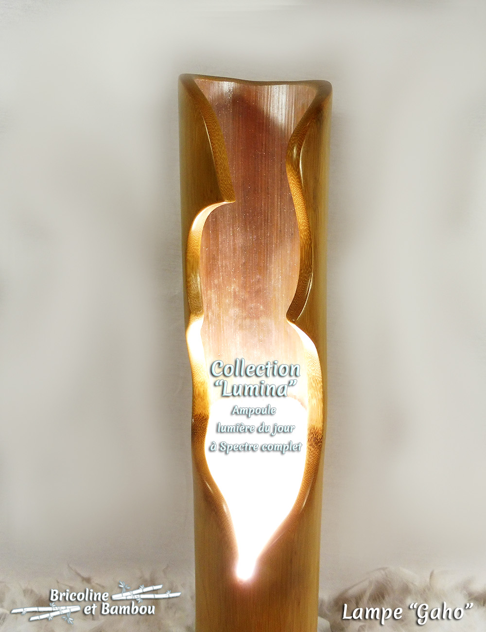 Lampe Gaho 2 Lampe Bambou Gaho
