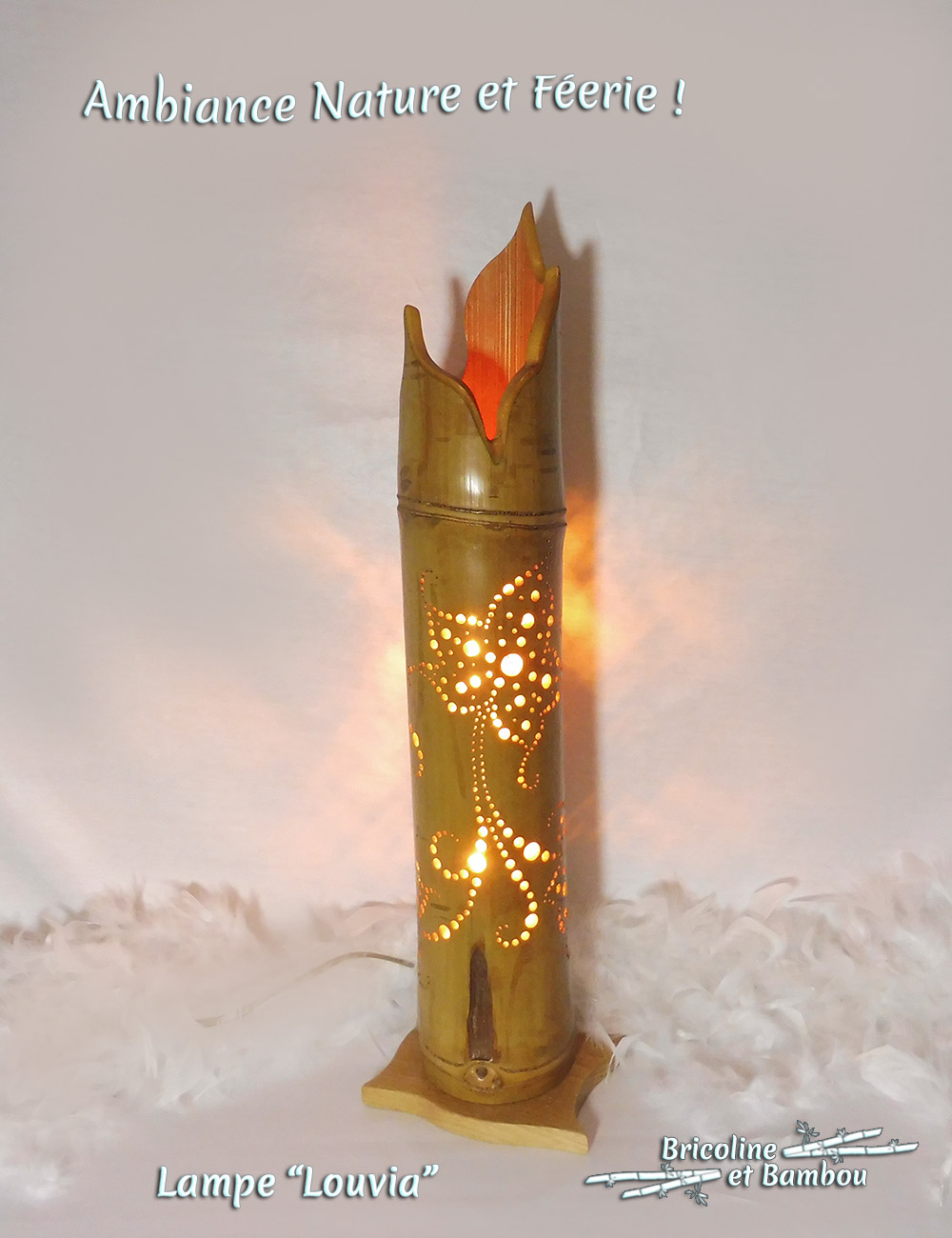 Lampe Bambou Louvia