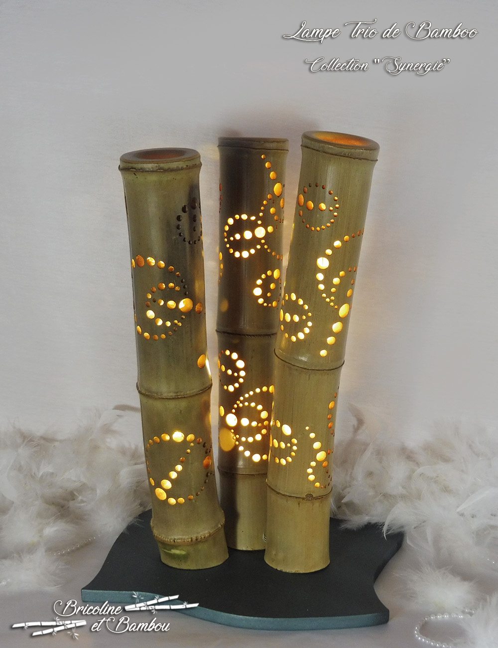 Lampe Trio de Bamboo 3