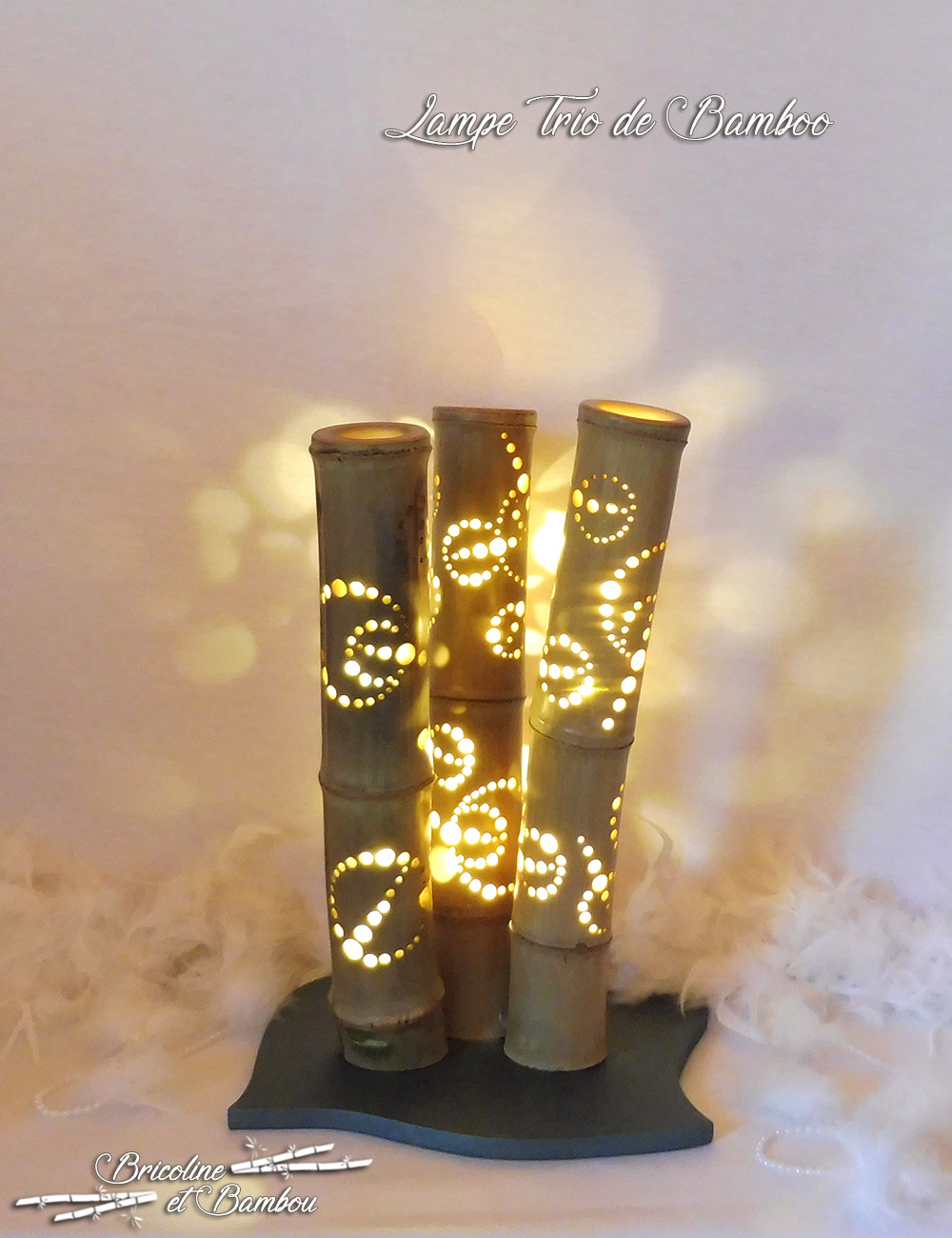 Lampe Trio de Bamboo 4