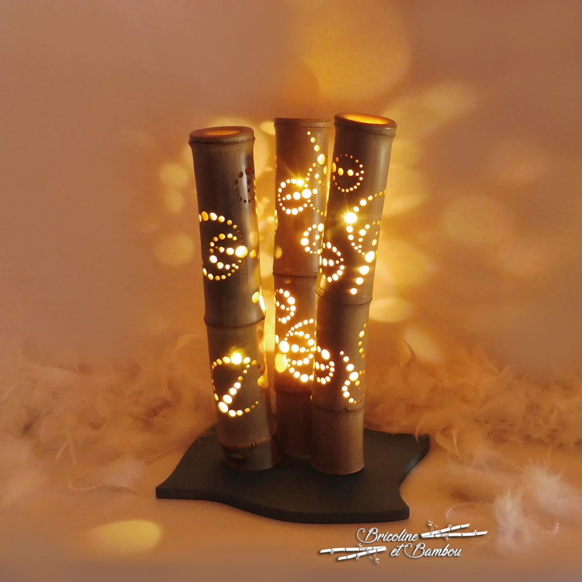Lampe Trio de Bamboo 6