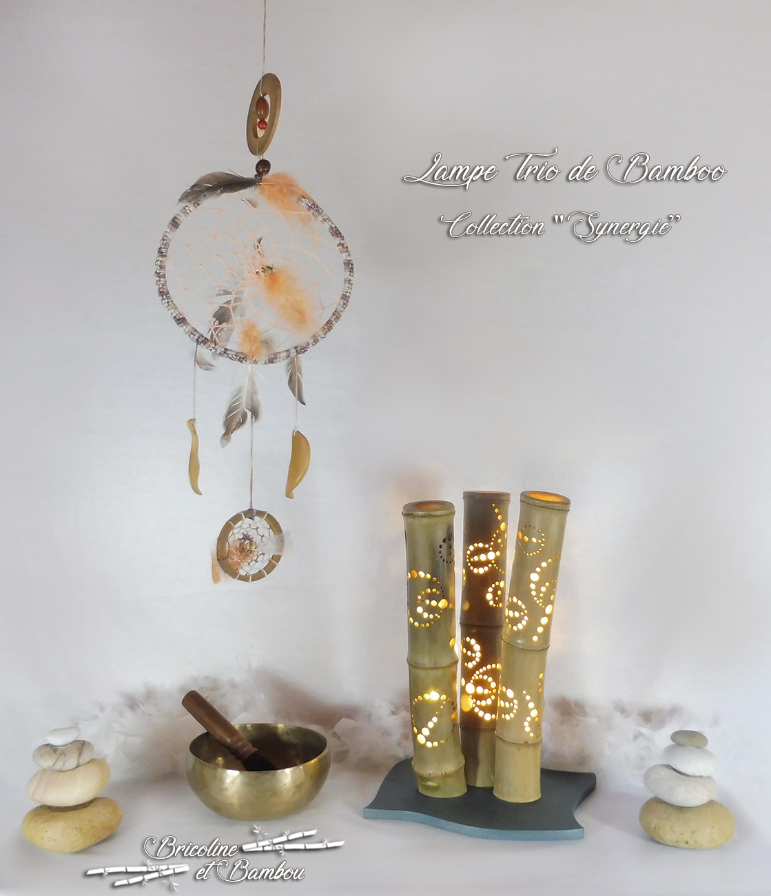 Lampe Zen 2 Lampe Trio de Bamboo