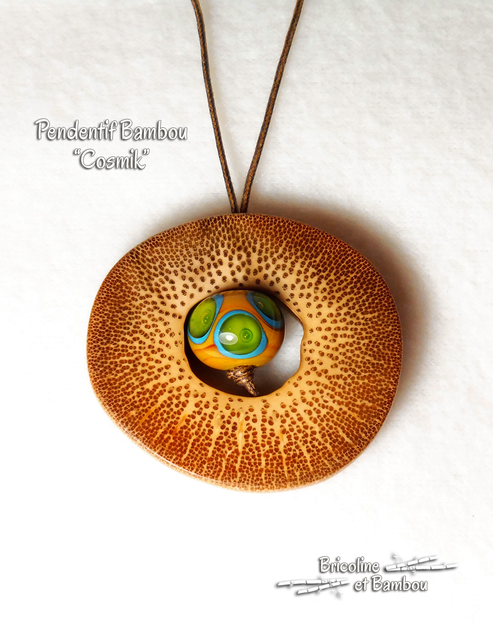 Pendentif Bambou Cosmik 2 Pendentif Bambou "Cosmik"