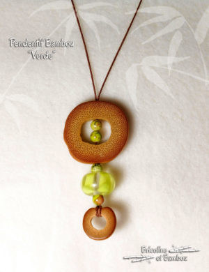 Pendentif Bambou Verde