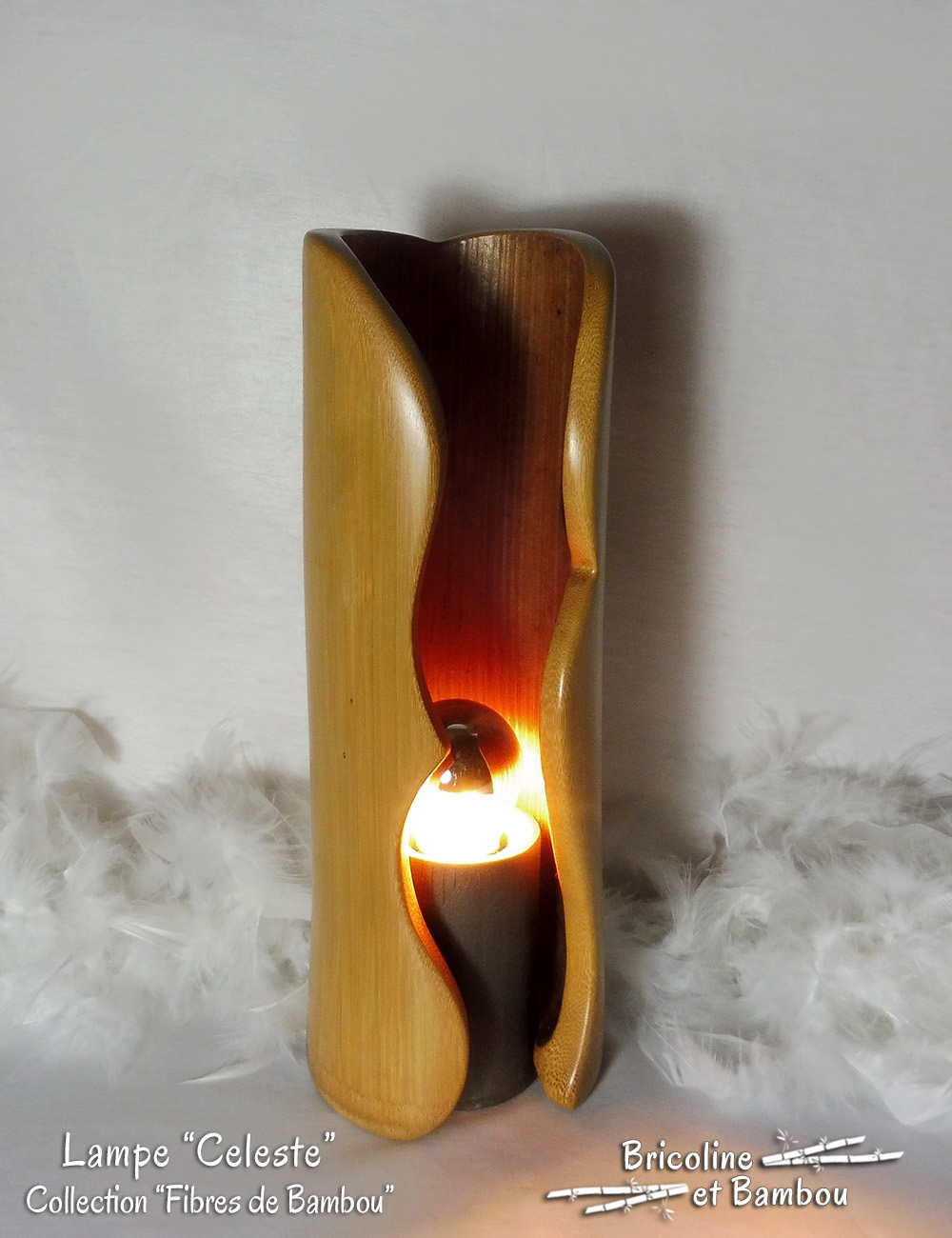 Lampe Celeste 4 Lampe Bambou "Céleste"