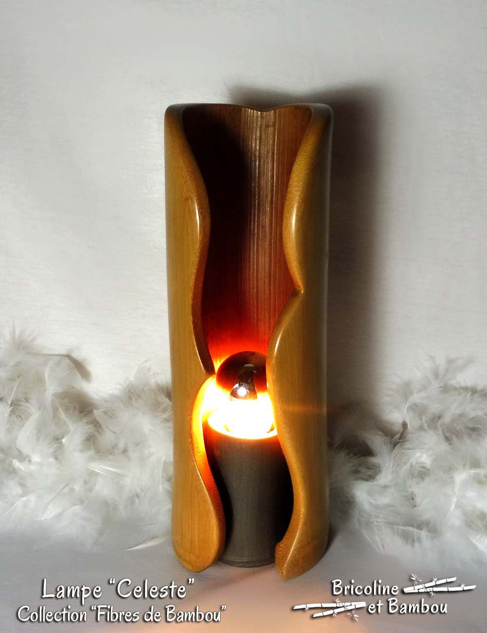 Lampe Celeste 5 Lampe Bambou "Céleste"