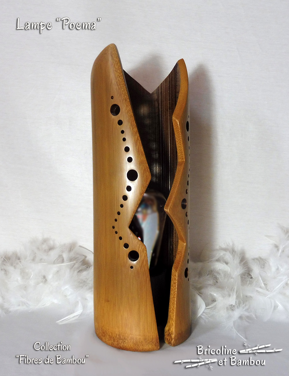 Lampe Poema 2 Lampe Bambou Poema