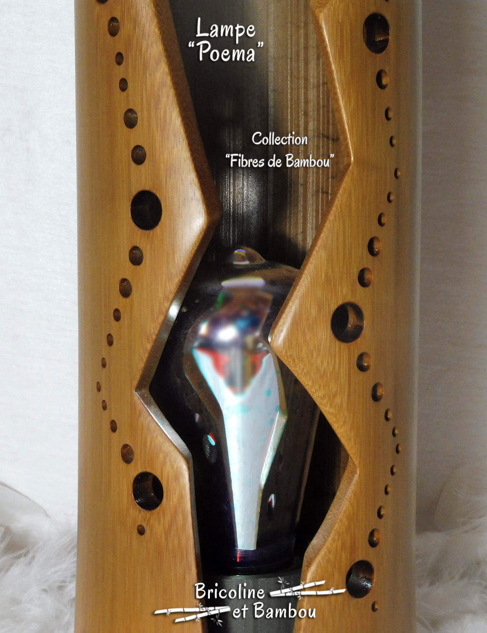 Lampe Poema 4 Lampe Bambou Poema