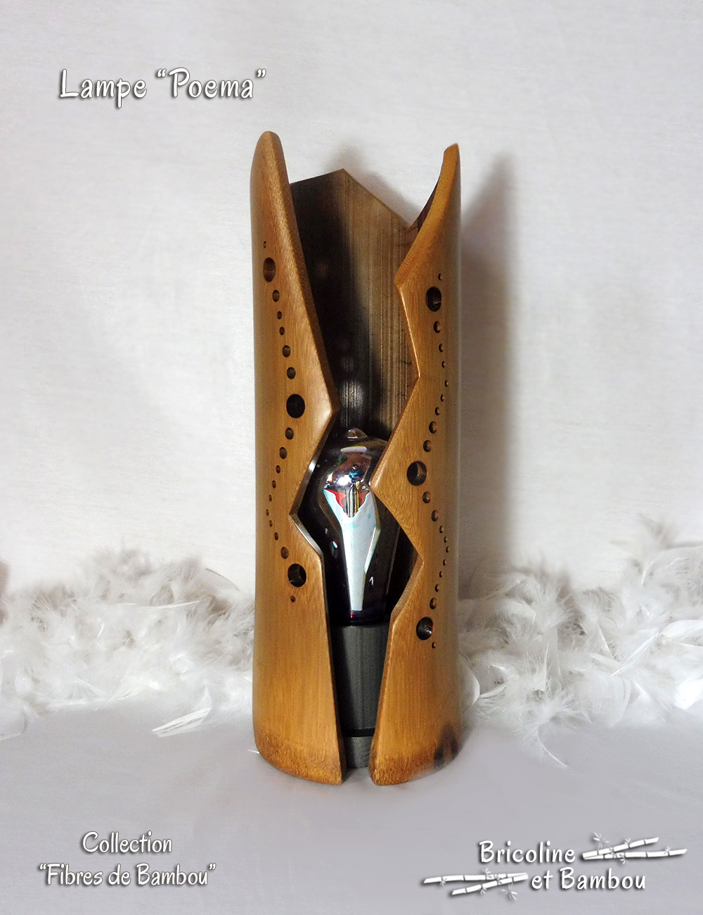 Lampe Poema 5 Lampe Bambou Poema