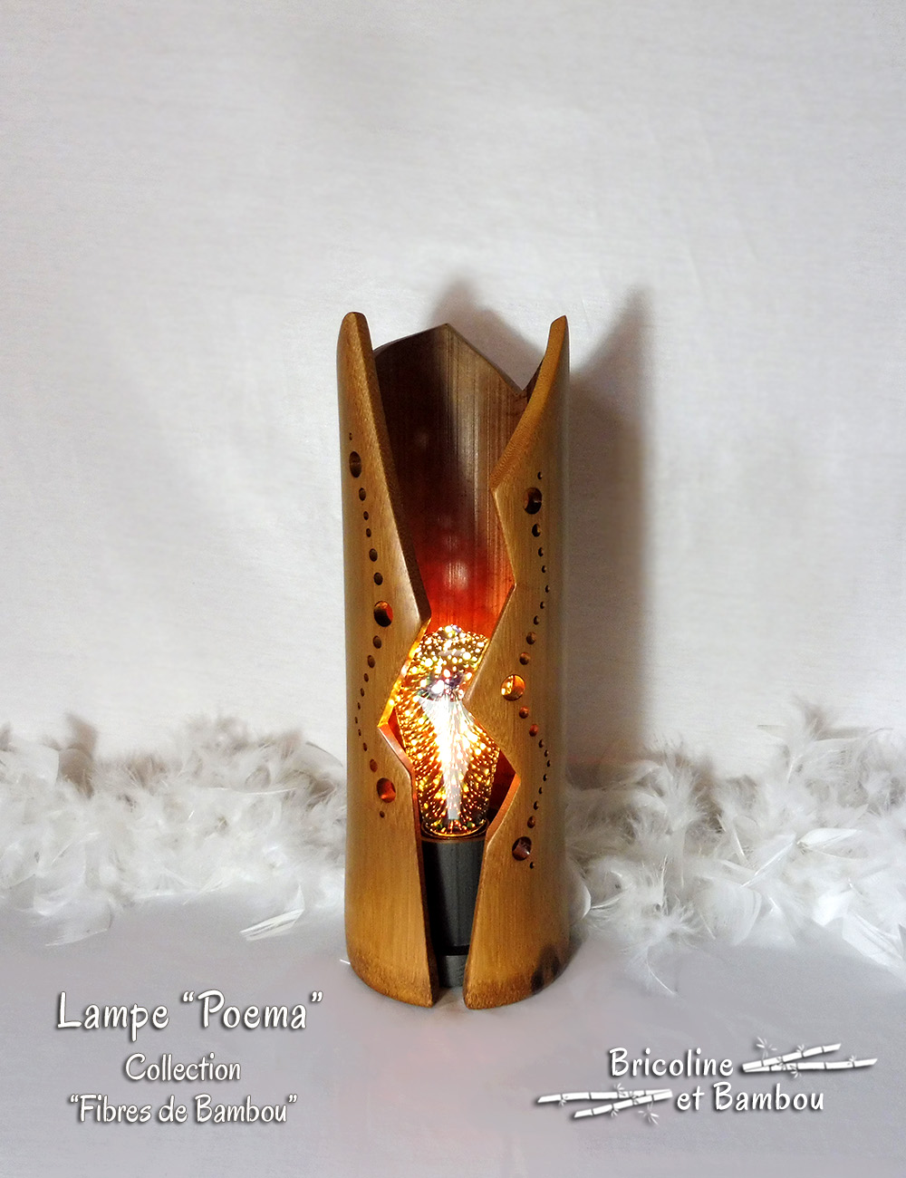 Lampe Poema 7 Lampe Bambou Poema